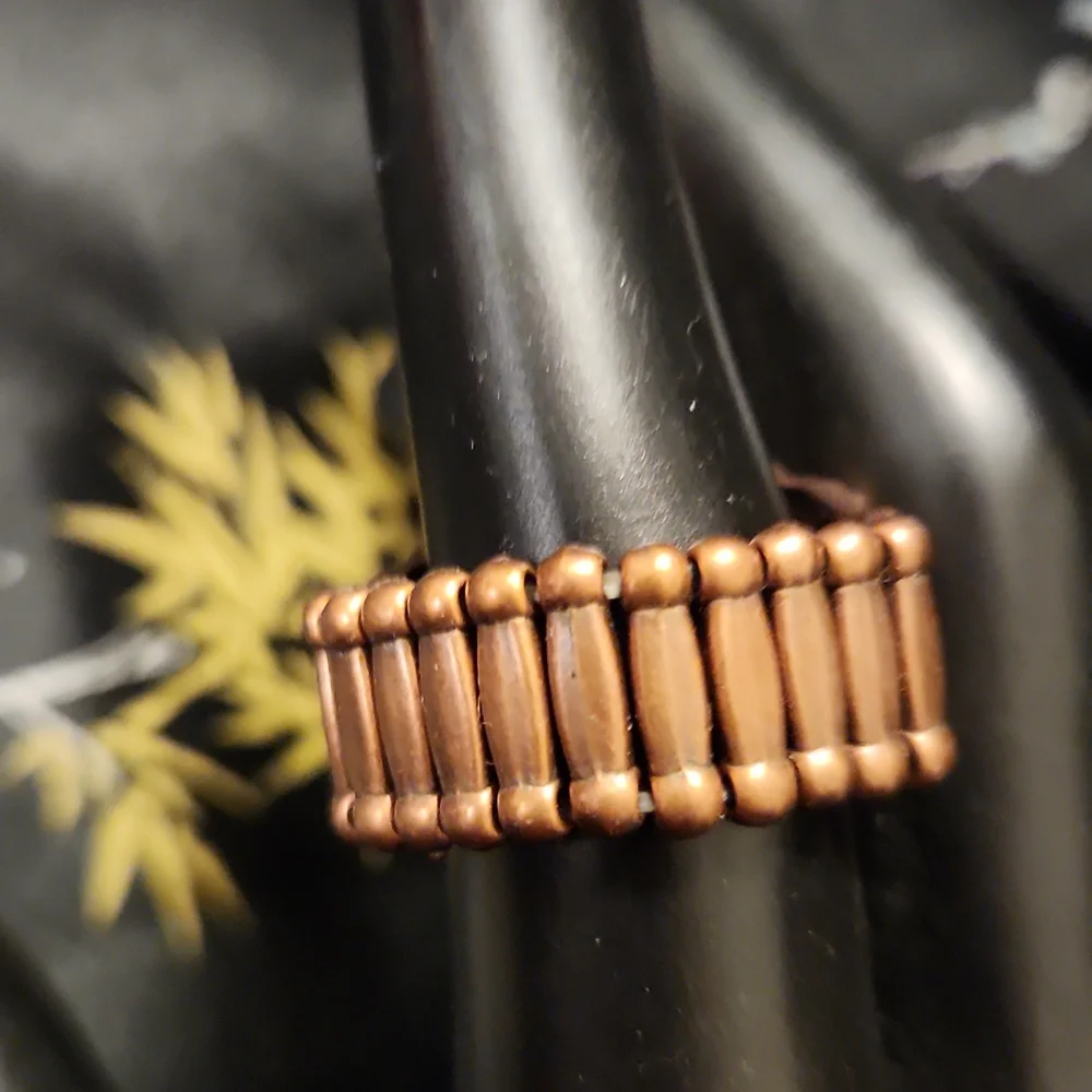 Copper Color Link Ring - 224